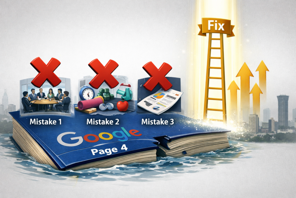 specific mistakes keeping you on page four